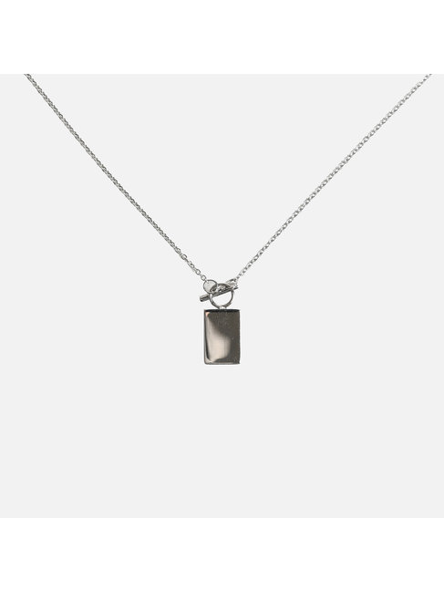 NANA THE BRAND PENDENTIF CARRÉ - ARGENT