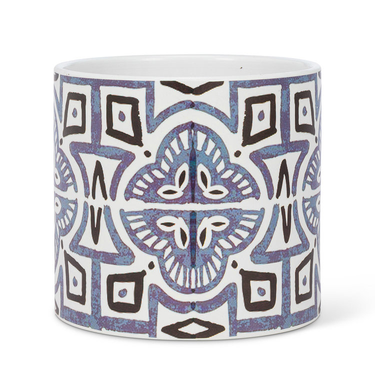 ABBOTT GRAND CACHE-POT TILE - BLEU