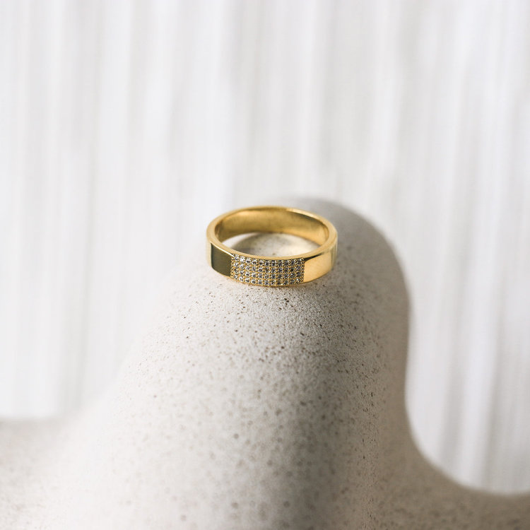 HORACE JEWELRY BAGUE - LA PAVÉ OR