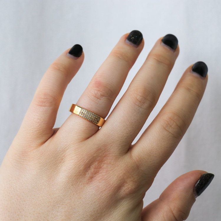 HORACE JEWELRY BAGUE - LA PAVÉ OR