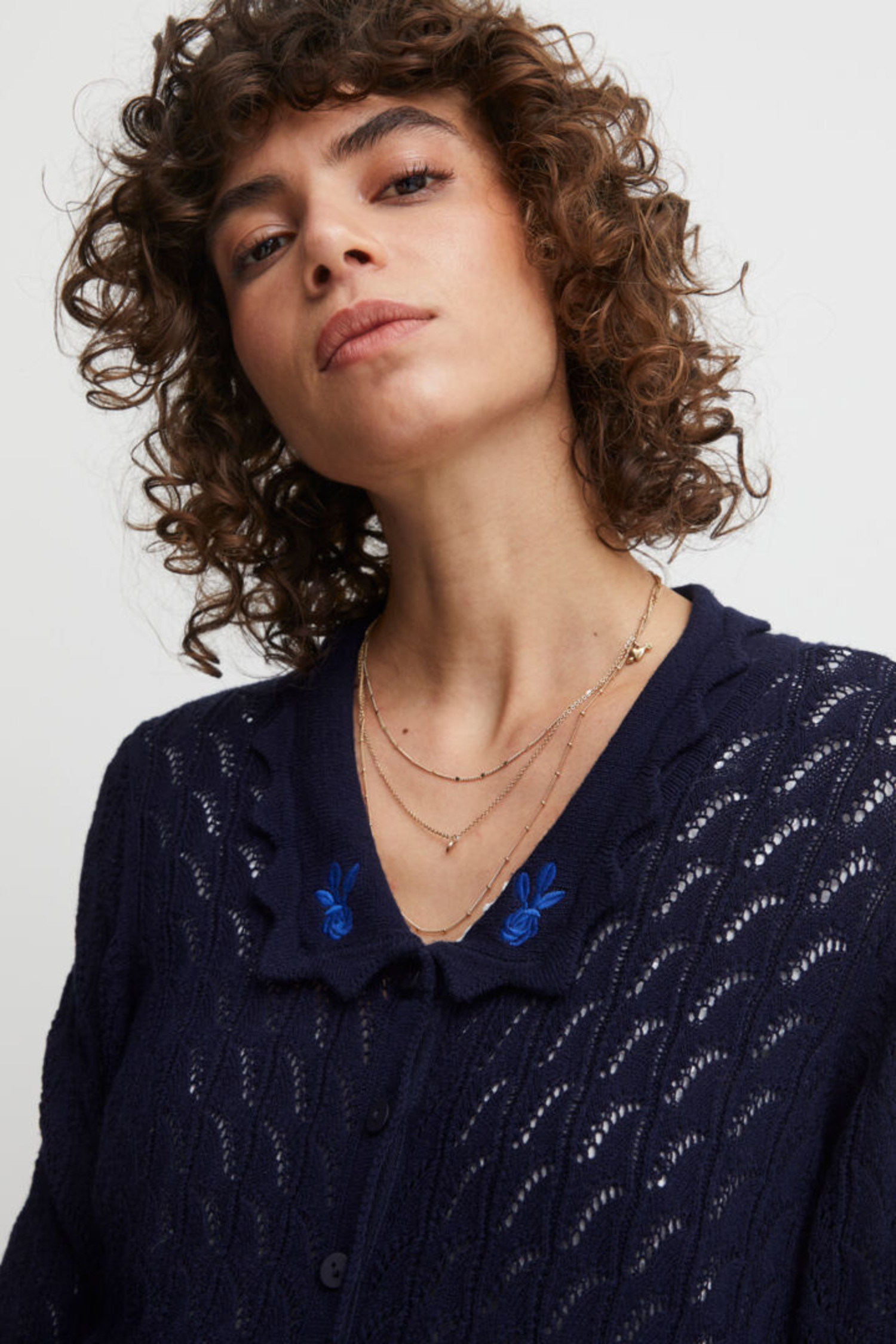 CARDIGAN FANTO - MARITIME BLUE - Boutique La Penderie