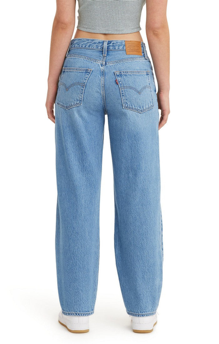 LEVI'S JEANS BAGGY DAD IN THE  MIDDLE - DAMAGE