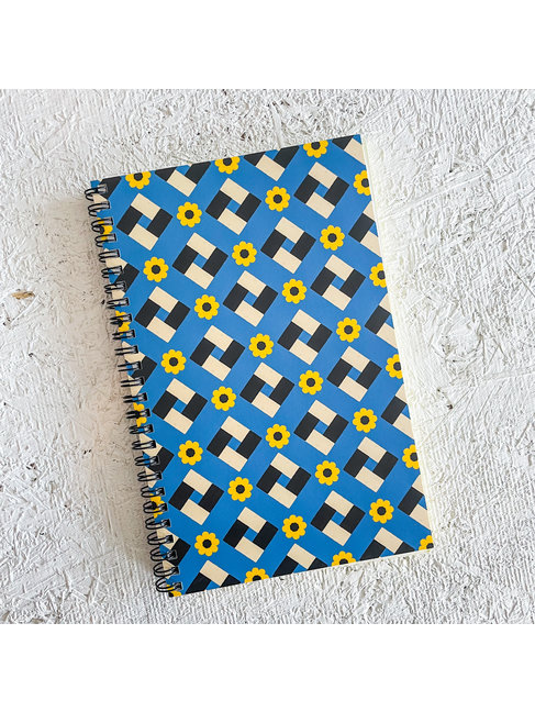 FRINGE JOURNAL À SPIRALES SLIM - FLOWER BOX