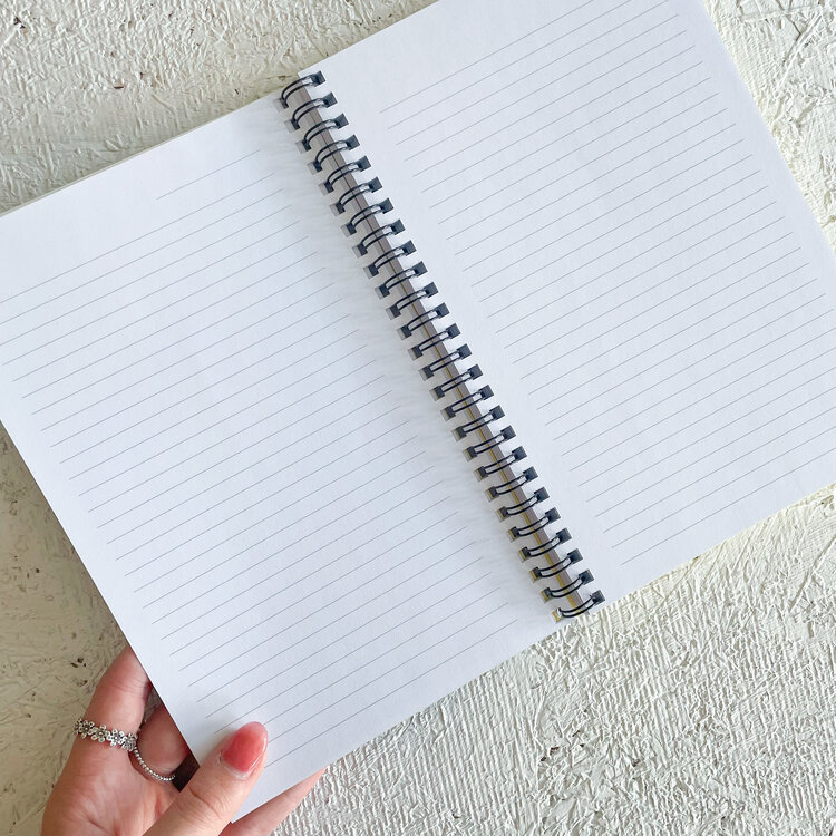 FRINGE JOURNAL À SPIRALES SLIM - FLOWER BOX