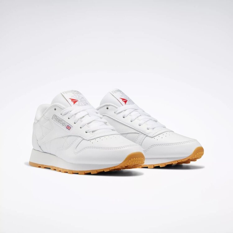 REEBOK CHAUSSURE CLASSIC LEATHER - FTWR WHITE/GREY/RUBBER GUM