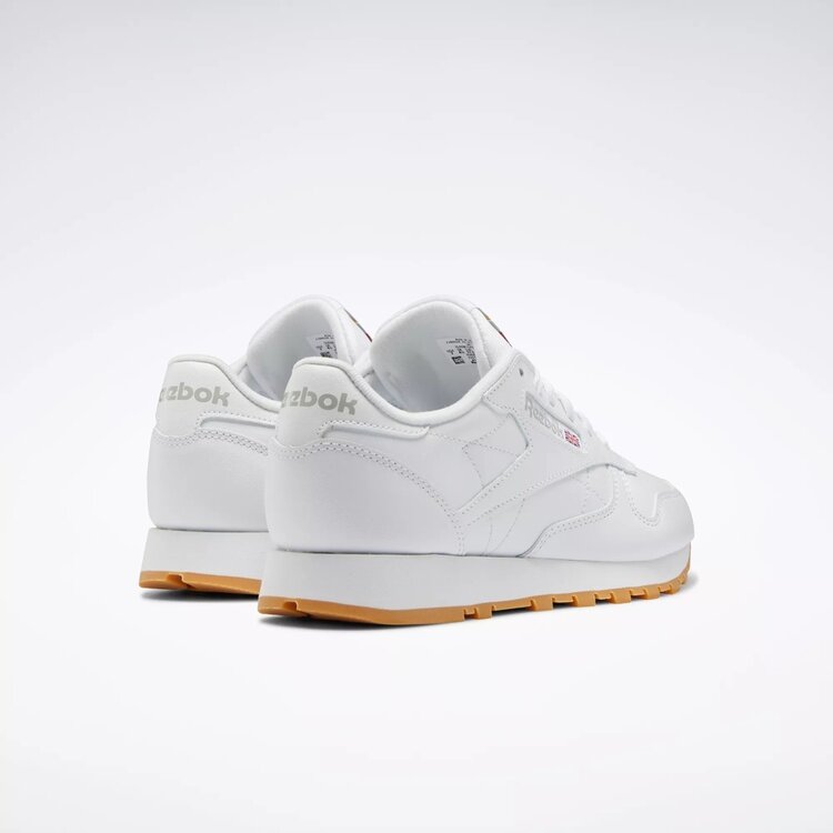 REEBOK CHAUSSURE CLASSIC LEATHER - FTWR WHITE/GREY/RUBBER GUM