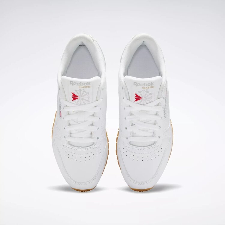 REEBOK CHAUSSURE CLASSIC LEATHER - FTWR WHITE/GREY/RUBBER GUM