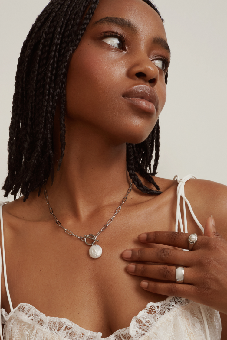 TWENTY COMPASS JEWELRY BAGUE BAND - ACIER INOXYDABLE