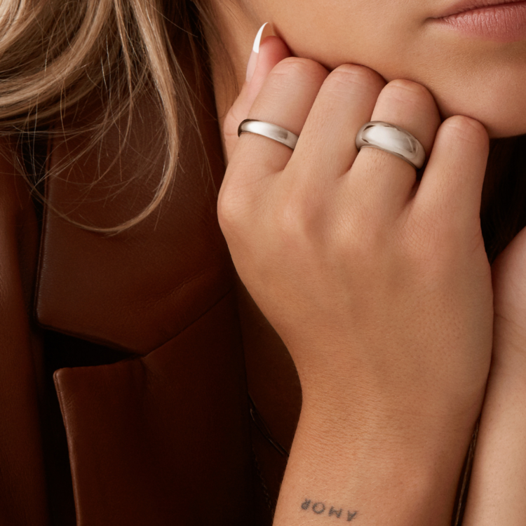 TWENTY COMPASS JEWELRY BAGUE BASIC - ACIER INOXYDABLE