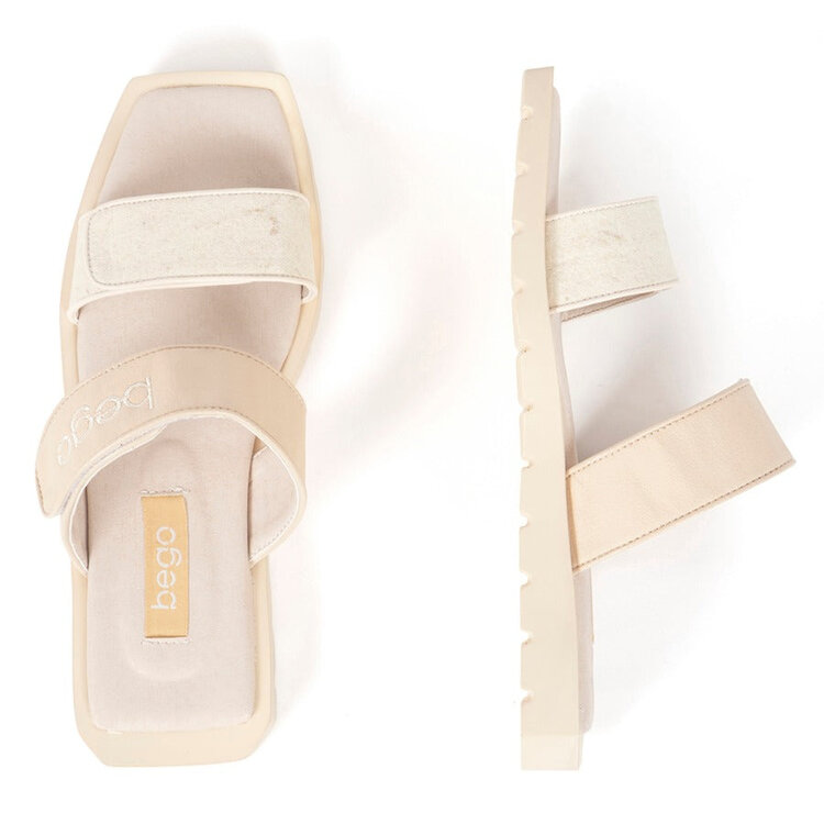 BEGO SANDALE FLAT JANE - NATURAL