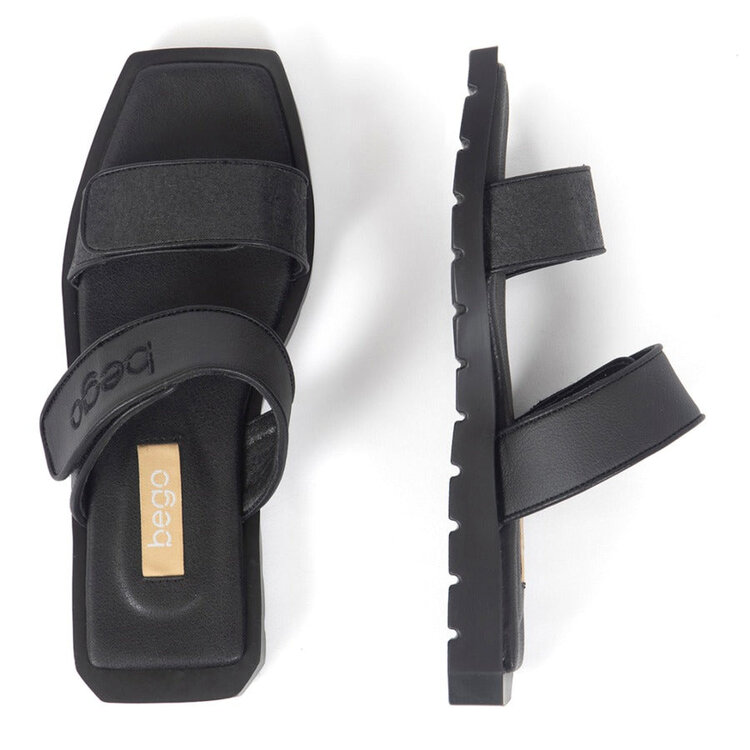 BEGO SANDALE FLAT JANE - CHARCOAL