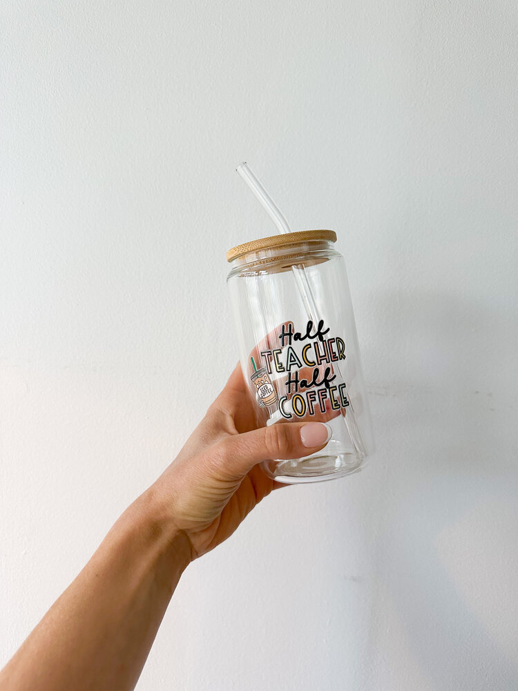 ALAROCQUEDESIGN VERRE BAMBOO 16 OZ - HALF TEACHER HALF COFFEE