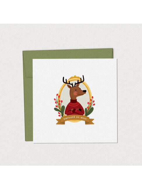 MIMOSA DESIGN CARTE DE SOUHAIT - L'EMPLOYÉ DU MOIS