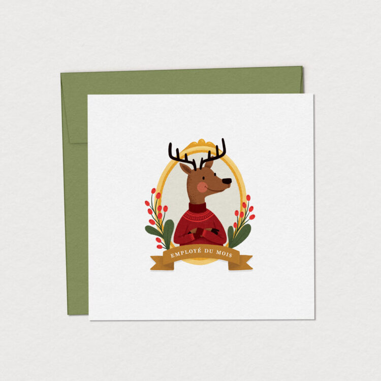 MIMOSA DESIGN CARTE DE SOUHAIT - L'EMPLOYÉ DU MOIS