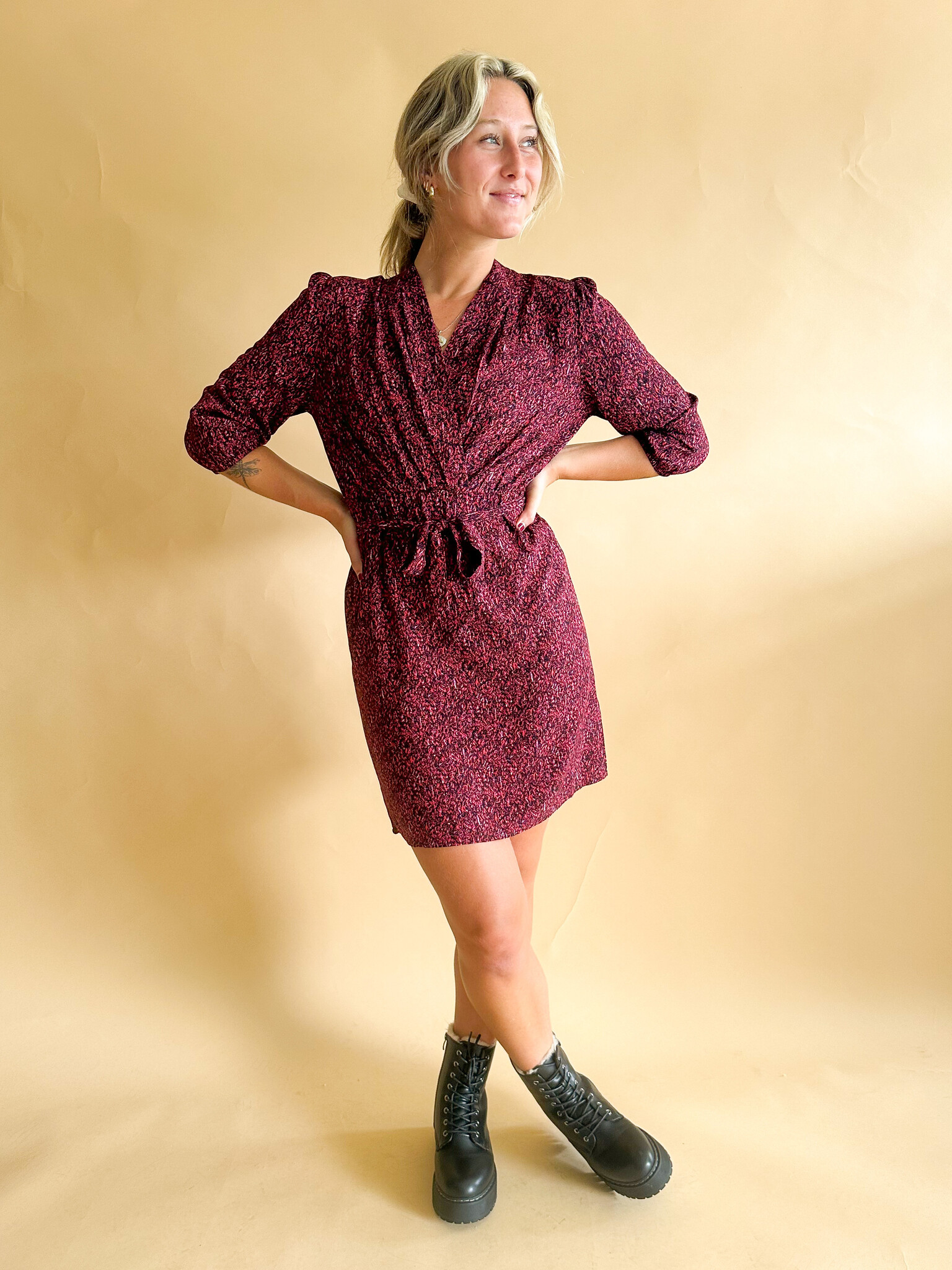 ROBE LAURELIA PIVOINE Boutique La Penderie