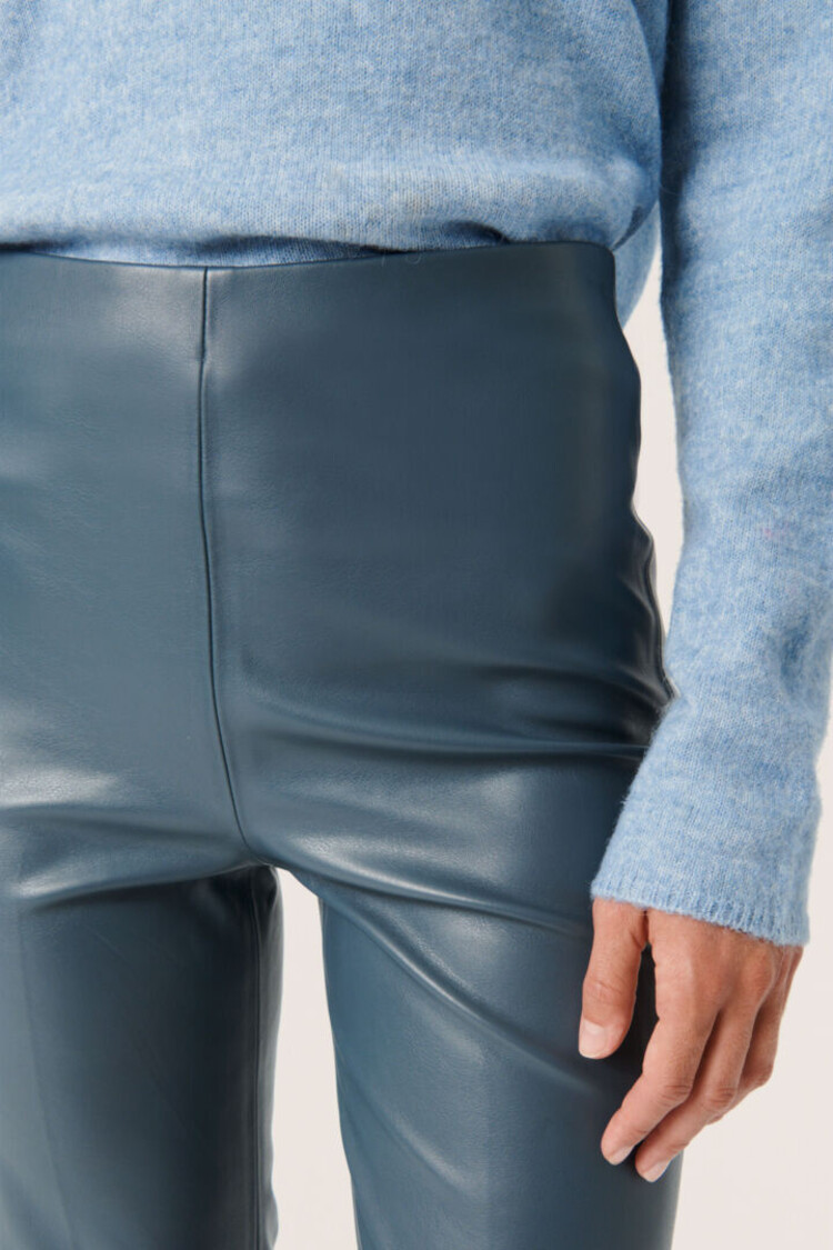 SOAKED IN LUXURY PANTALON STRAIGHT KAYLEE - DARK SLATE