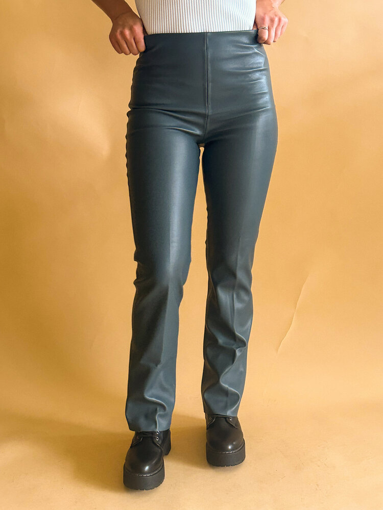 SOAKED IN LUXURY PANTALON STRAIGHT KAYLEE - DARK SLATE