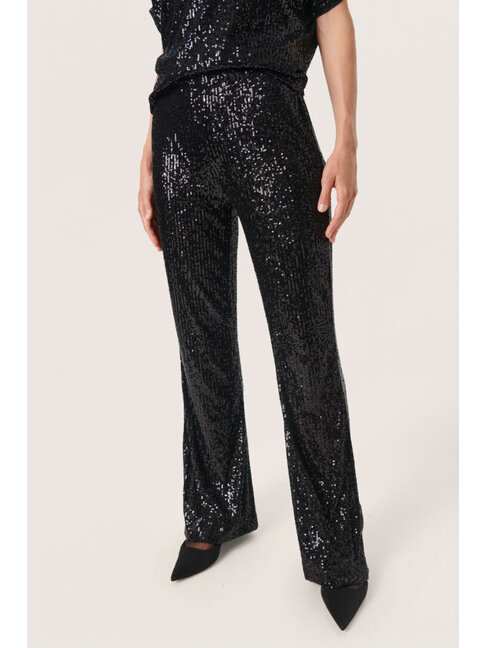 SOAKED IN LUXURY PANTALON SUSE - NOIR