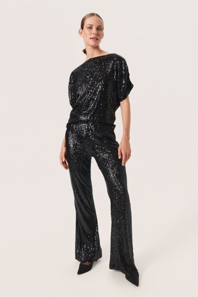 SOAKED IN LUXURY PANTALON SUSE - NOIR