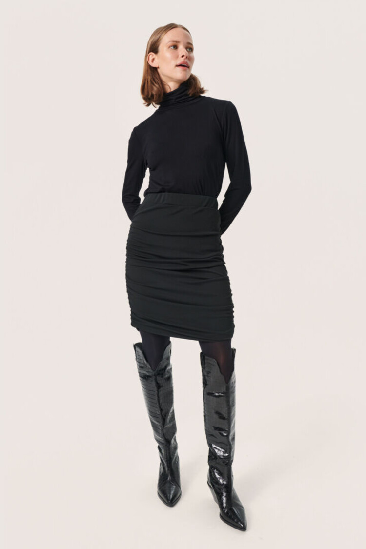 SOAKED IN LUXURY JUPE IRMELINE EARLY - NOIR