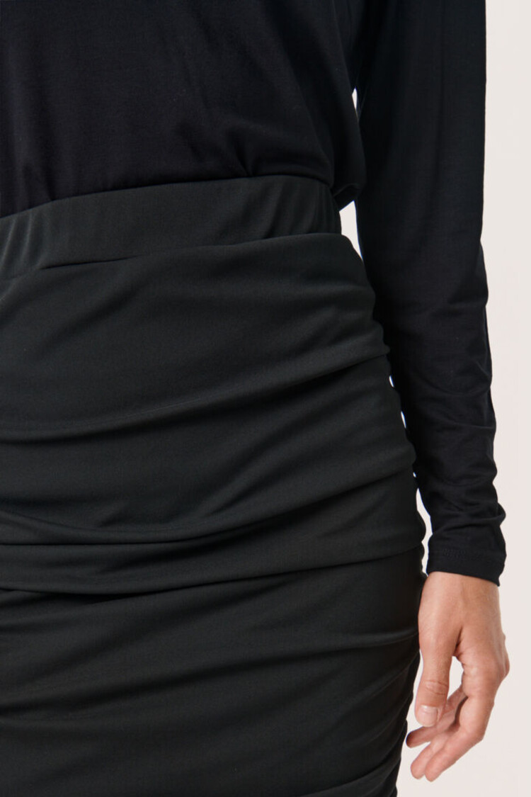 SOAKED IN LUXURY JUPE IRMELINE EARLY - NOIR