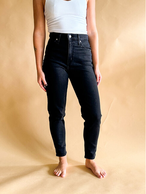 LEVI'S JEANS HIGH WAISTED MOM - FLASH BLACK