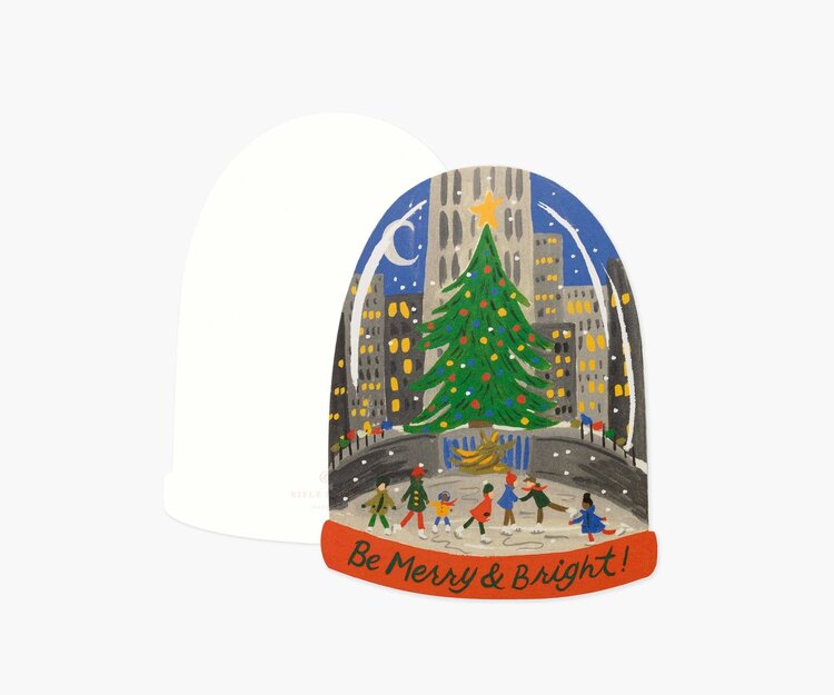 RIFLE PAPER CO CARTE DE SOUHAIT - SKATING IN THE CITY