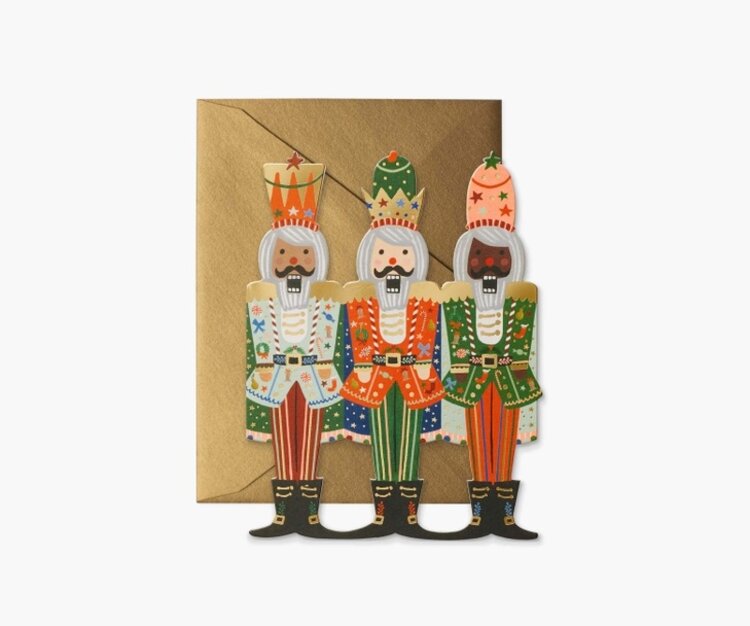 RIFLE PAPER CO CARTE DE SOUHAIT - NUTCRACKER BRIGADE