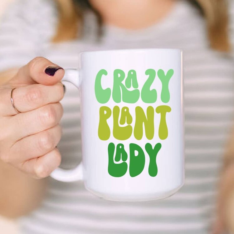 TASSE EN CÉRAMIQUE - CRAZY PLANT LADY