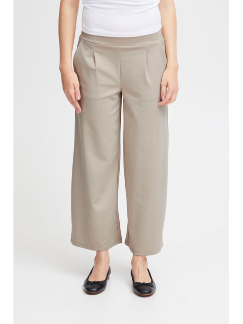 ICHI PANTALON COURT KATE WIDE - DOESKIN