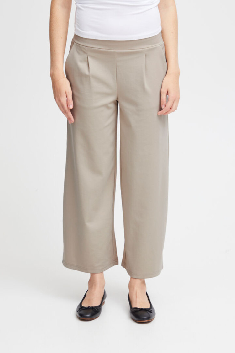 ICHI PANTALON COURT KATE WIDE - DOESKIN