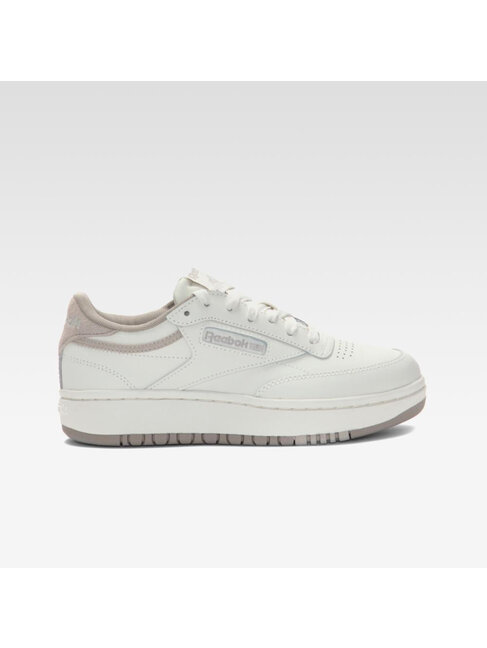 REEBOK CHAUSSURE CLUB C DOUBLE SHOES - CHALK/CHALK/ASH