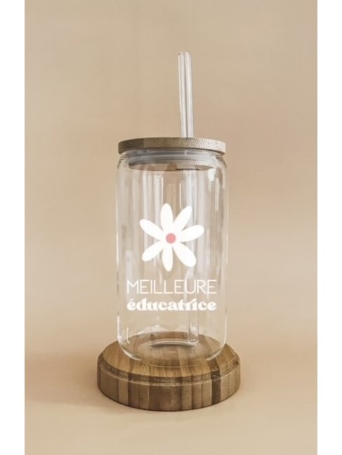 MÕMY VERRE BOHO - MEILLEURE ÉDUCATRICE FLEUR BLANCHE