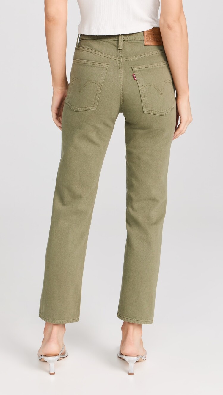 LEVI'S JEANS WEDGIE STRAIGHT - STEEPED  LICHEN GREAN