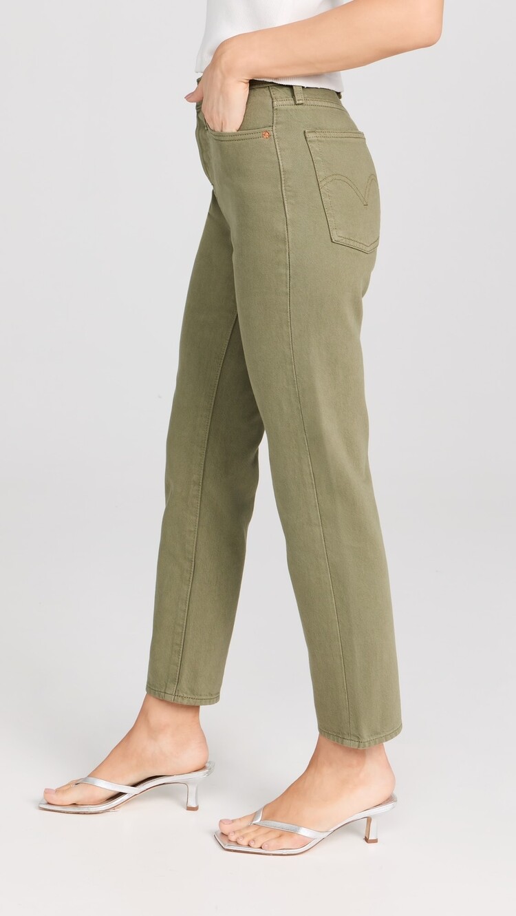 LEVI'S JEANS WEDGIE STRAIGHT - STEEPED  LICHEN GREAN