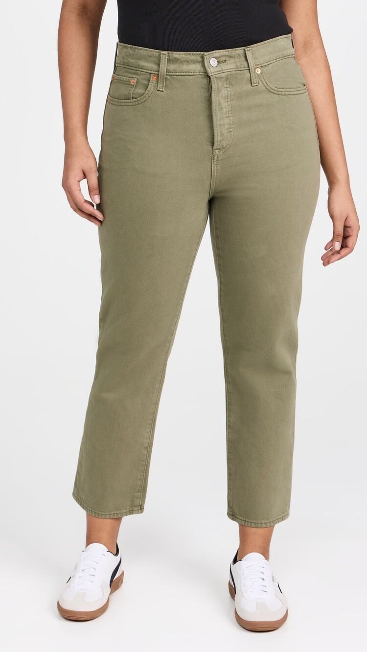 LEVI'S JEANS WEDGIE STRAIGHT - STEEPED  LICHEN GREAN