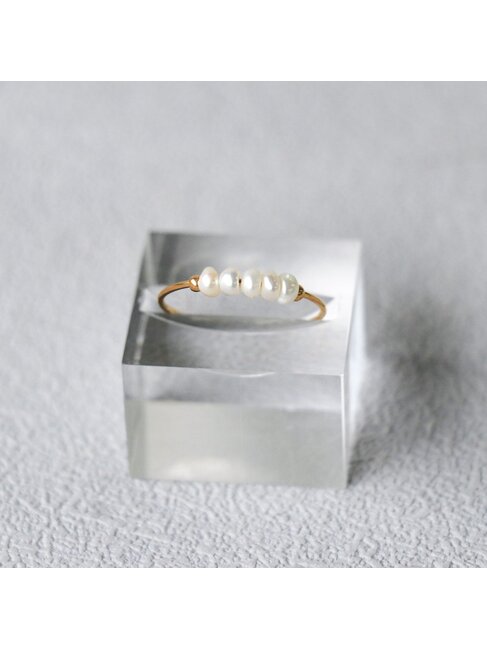 HORACE JEWELRY BAGUE PEROLA - OR