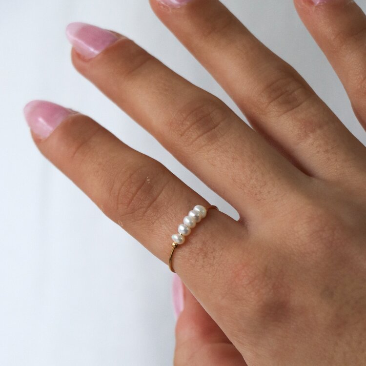 HORACE JEWELRY BAGUE PEROLA - OR