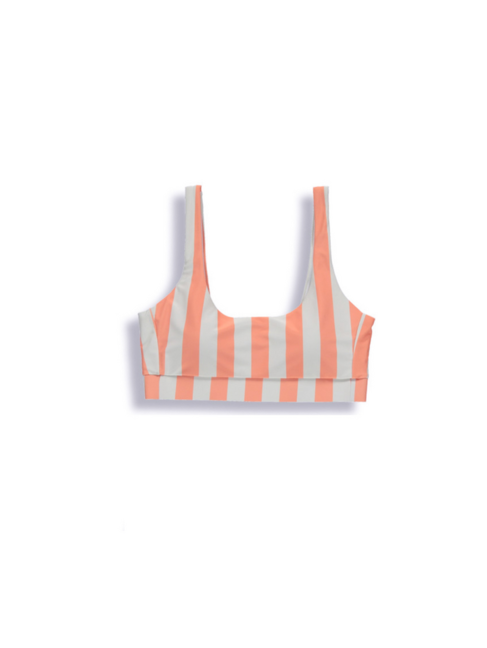 BIRDZ HAUT DE BIKINI - STRIPES PAPAYA
