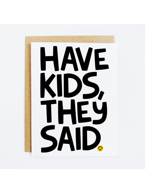 K+S DESIGN CARTE DE SOUHAITS - J'AI DES ENFANTS, DIT-ON