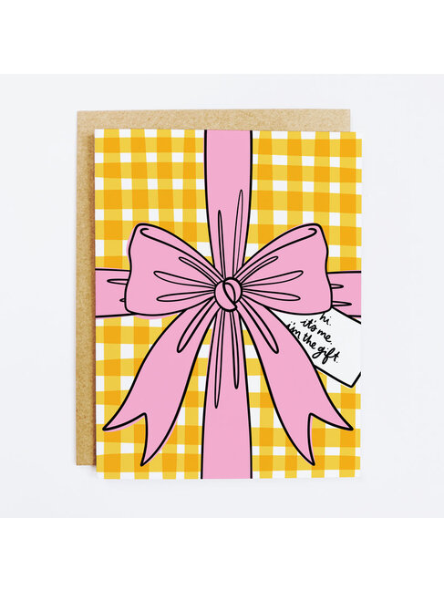 K+S DESIGN CARTE DE SOUHAITS - I'M A GIFT BOW