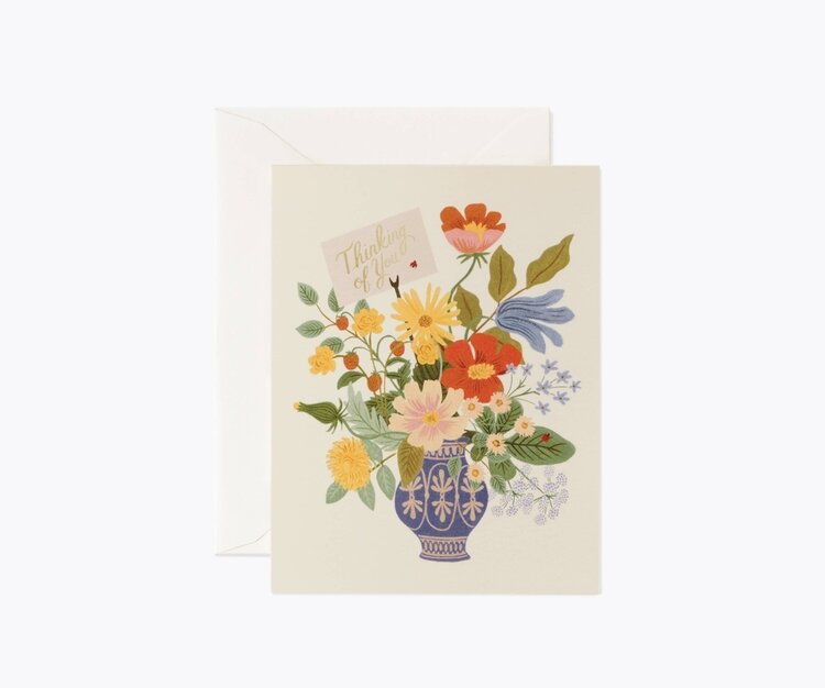 RIFLE PAPER CO COFFRET EN FORME DE BOUQUET - THINK OF YOU