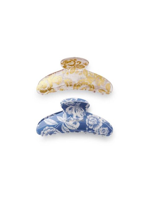 RIFLE PAPER CO ENS. GRANDES PINCES - FLEURES ROSE