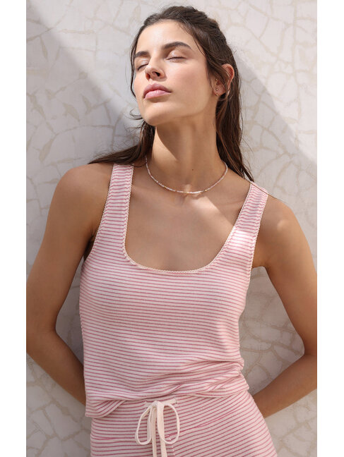 Z SUPPLY CAMISOLE LANA LIGNÉ - LILAC PUNCH