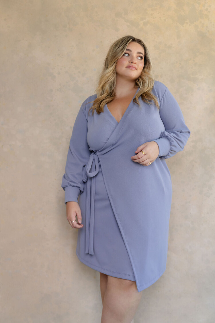 ROSE MATERNITÉ ROBE DOROTHÉ - BLEU PROVENCE