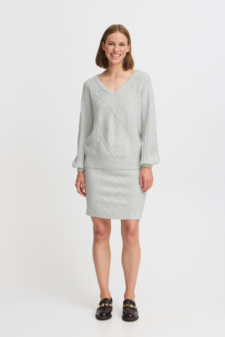 B.YOUNG JUPE MEDI - MARSHMALLOW MELANGE