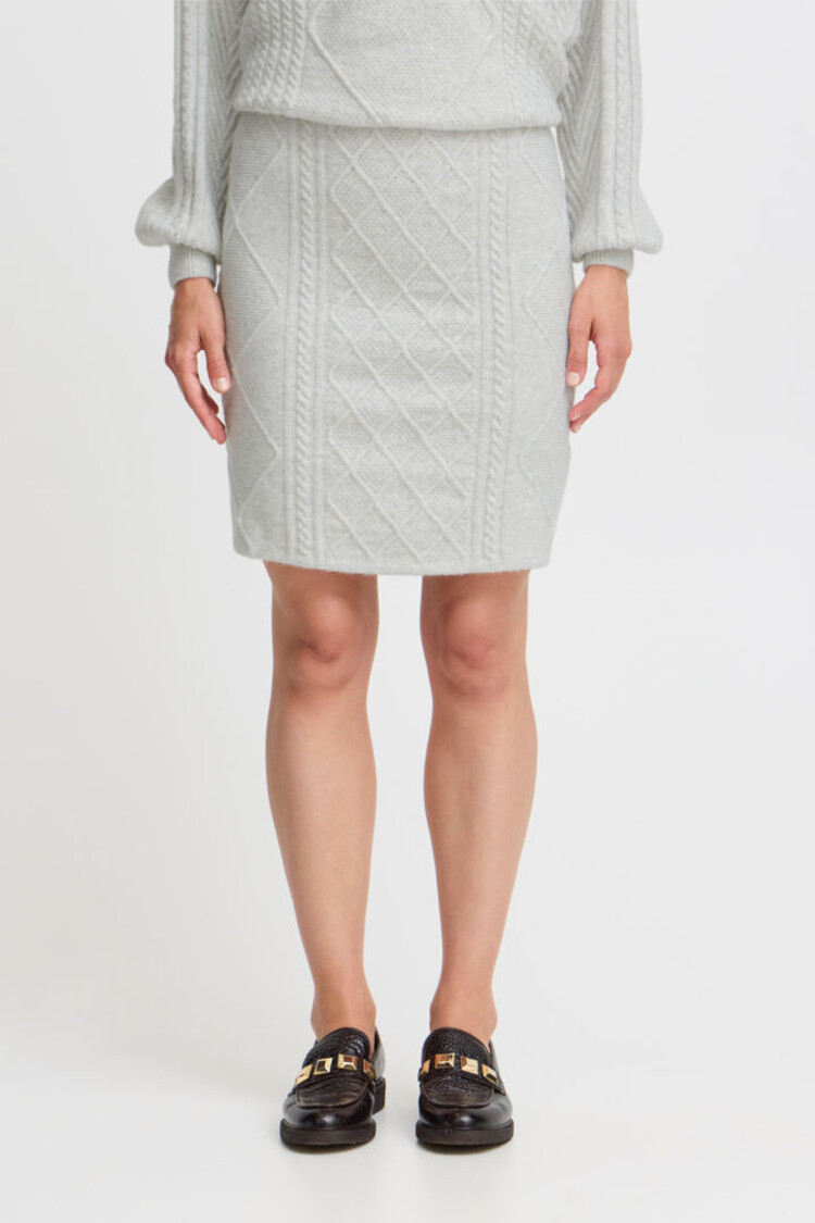 B.YOUNG JUPE MEDI - MARSHMALLOW MELANGE