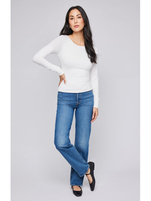 GENTLE FAWN CHANDAIL MANCHES LONGUES  NADIRA - BLANC