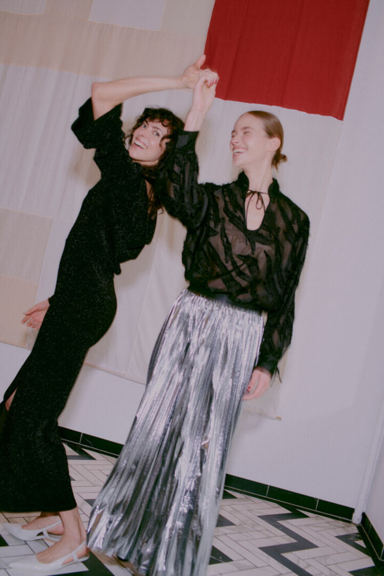 B.YOUNG ROBE SHILOH - BLACK MIX