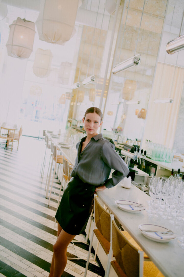 B.YOUNG CHEMISE FILIE - QUIET SHADE MIX